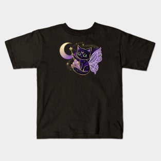 Stay Connected to your Magic Crystal Cat Kids T-Shirt